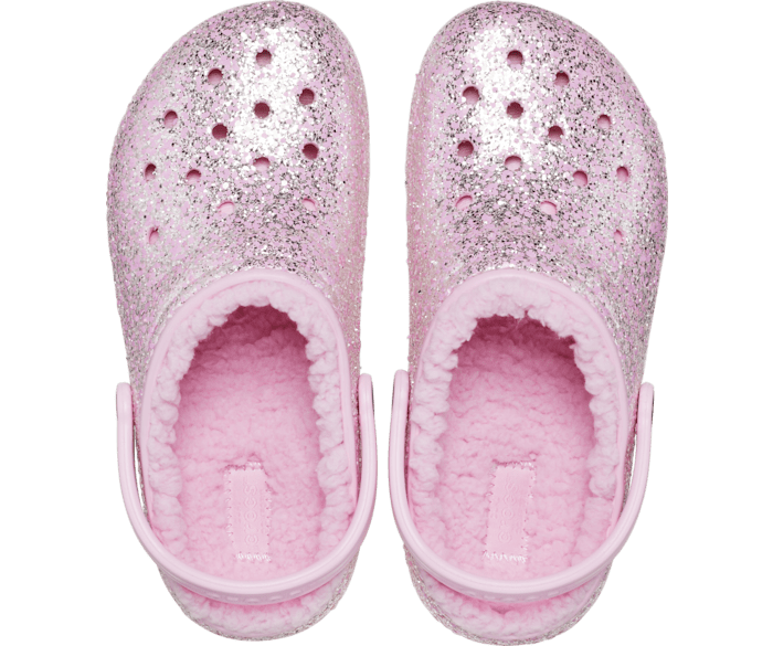 Kids Classic Lined Glitter Clog Devon