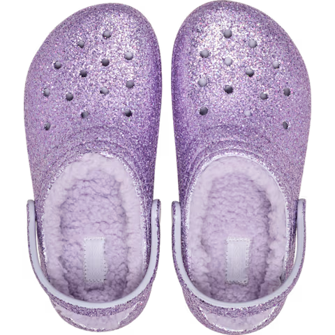 Kids' Classic Lined Chunky Glitter Clog