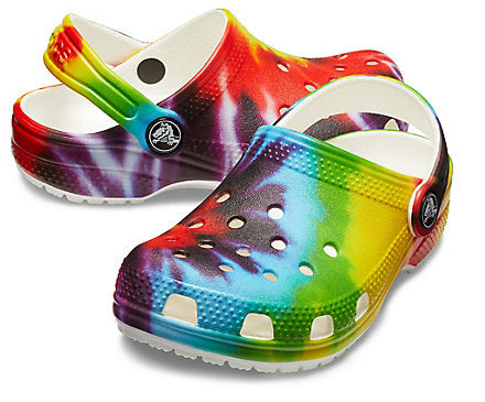 Tie dye hot sale crocs kids