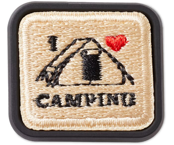 I Love Camping Patch Jibbitz