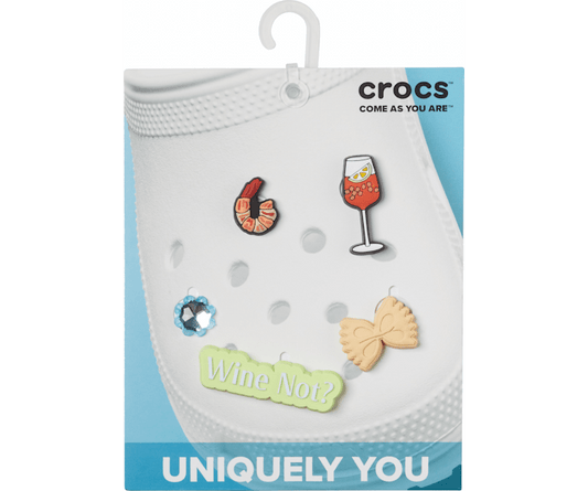 Wine Not Sandal Backer Jibbitz 5-Pack