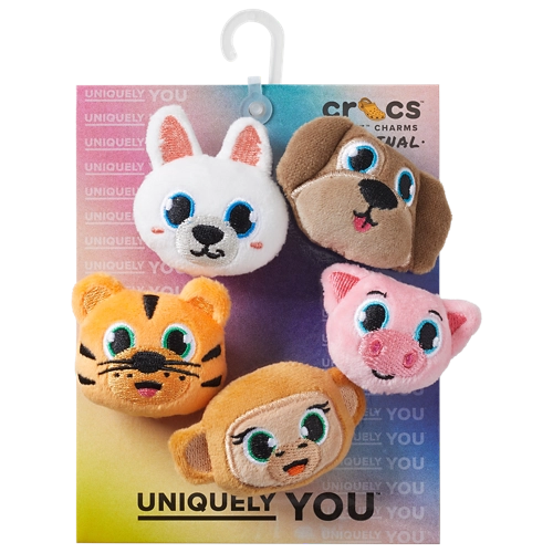 Fuzzy Animal Jibbitz 5-Pack