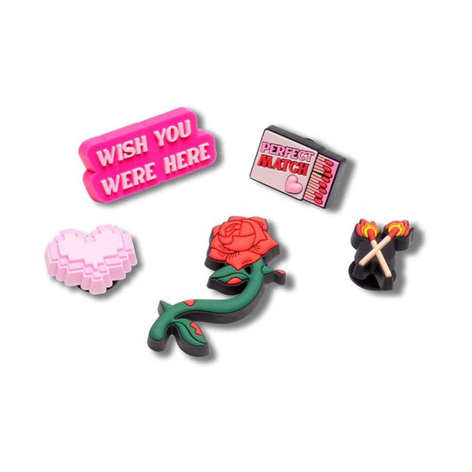 Valentines Girly Jibbitz 5-Pack