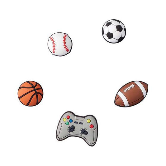 Sports Jibbitz 5-Pack