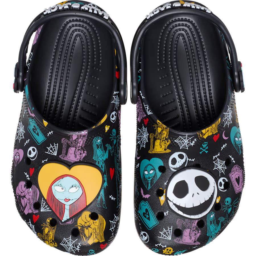 Kids' Disney Tim Burton's The Nightmare Before Christmas Jack and Sally Classic Clog