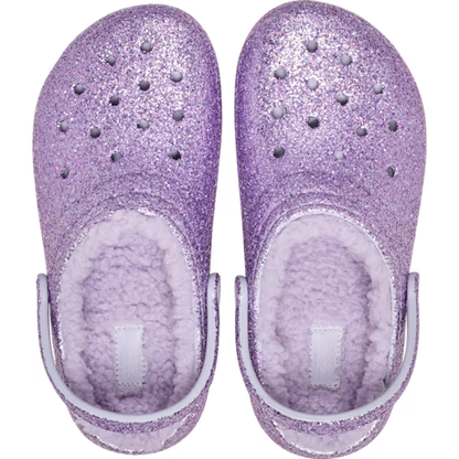 Kids' Classic Lined Chunky Glitter Clog
