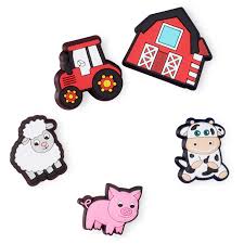 Cutesy Farm Animal Jibbitz 5-Pack