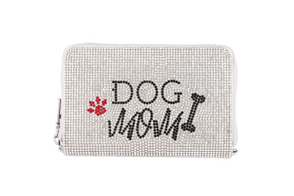 Dog Mom Rhinestone Wallet