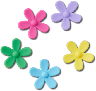 Flower Power Jibbitz 5-Pack
