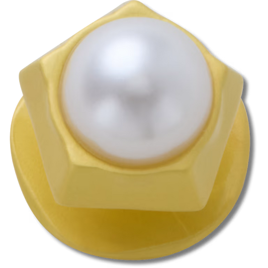 Gold Pentagon Pearl Jibbitz