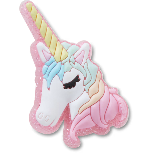 Glitter Unicorn Jibbitz