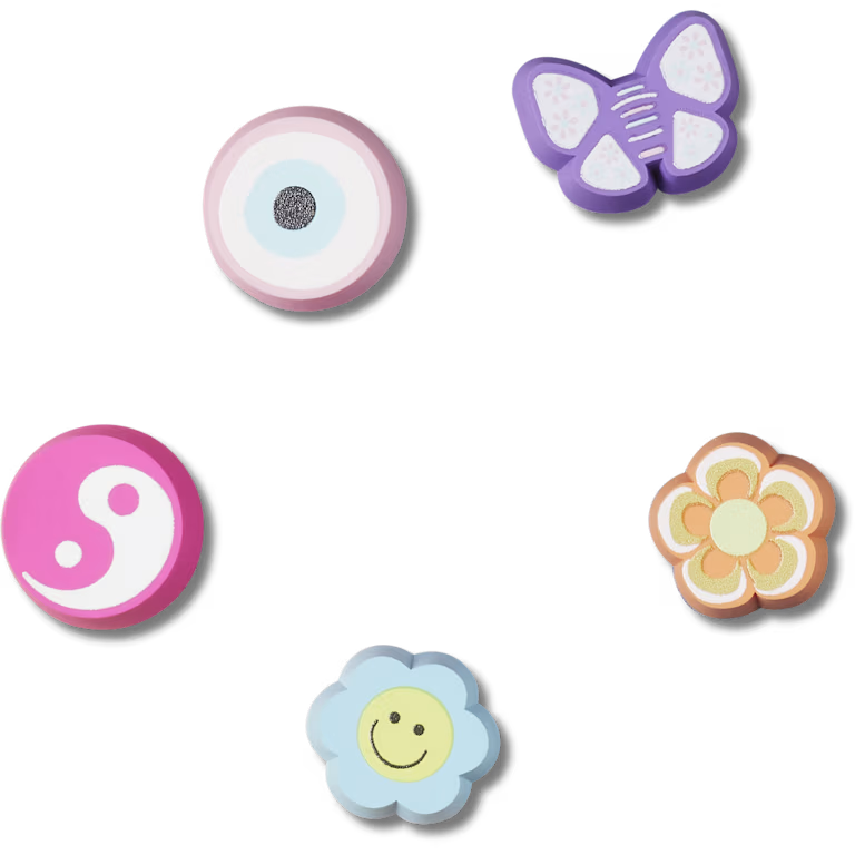 Nostalgia Girlie Eraser Jibbitz 5-Pack