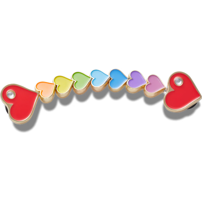 Rainbow Heart Chain Jibbitz