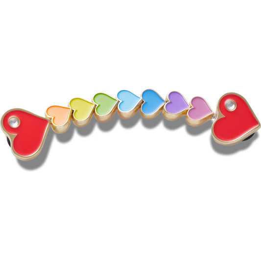 Rainbow Heart Chain Jibbitz