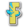 Disney Character Letter F Jibbitz