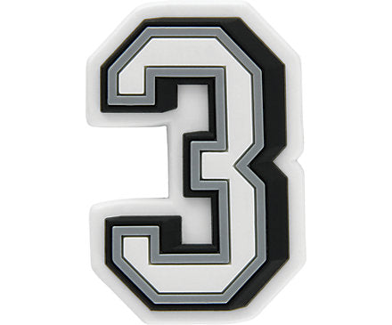 Number 3 Jibbitz
