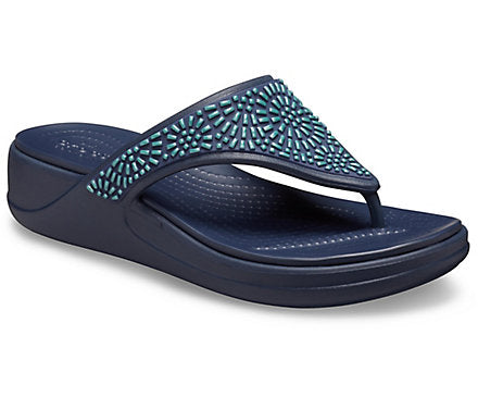 Crocs Monterey Diamante Wedge Flip W