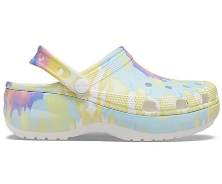 Women's Classic Platform Tie Dye Graphic Clog