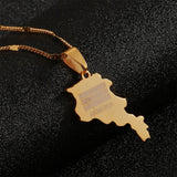 Armenian Map Necklace