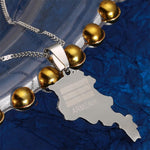 Armenian Map Necklace