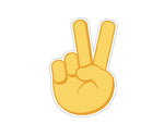 Peace Hand Sign Jibbitz