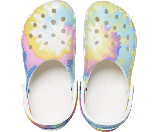 Light tie dye crocs hotsell