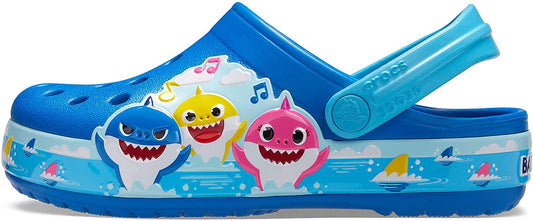 Kids' Crocs Fun Lab Baby Shark Band Clog